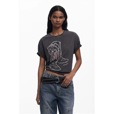 Camiseta botas Cowboy