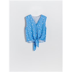 Gemusterte Bluse