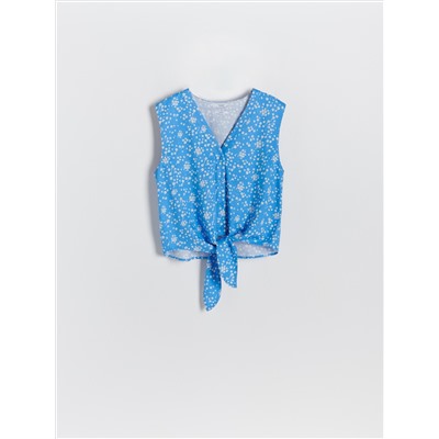 Gemusterte Bluse