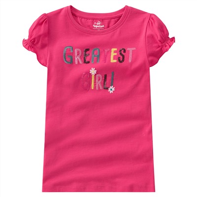 Mädchen T-Shirt mit Pailletten