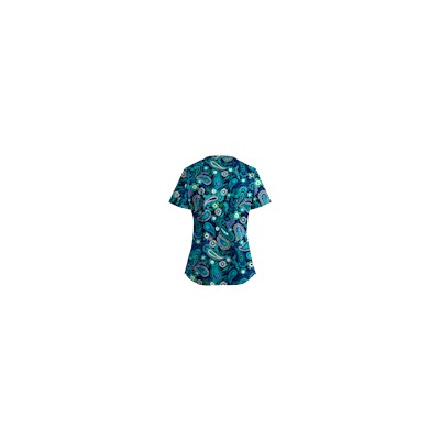 UA Tibetan Tease Navy Scrub Top