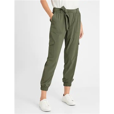 Tie-Waist Cargo Jogger