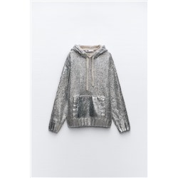 FOIL KNIT HOODIE