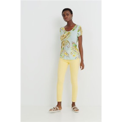Camiseta manga corta paisley