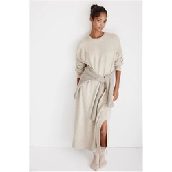 Длинное трикотажное платье с разрезом   H&*M