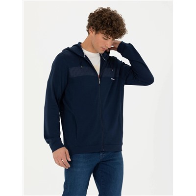 Lacivert Regular Fit Hırka