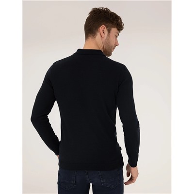 Lacivert Slim Fit Kazak