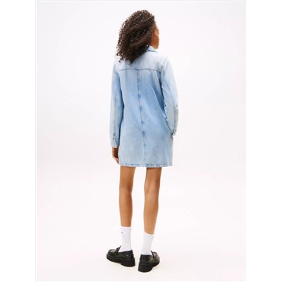 Tommy Jeans Long-Sleeve Denim Shirtdress