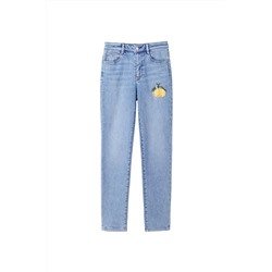 Vaquero slim fit 7/8 Azul claro