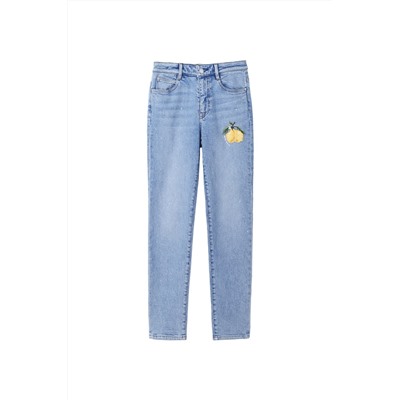 Vaquero slim fit 7/8 Azul claro