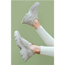 Derimod Kadın Taşlı Kalın Tabanlı Sneaker 23WFD43066F
