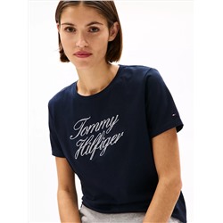 Script Hilfiger Logo T-Shirt