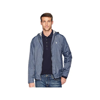 U.S. POLO ASSN. Heather Hooded Windbreaker