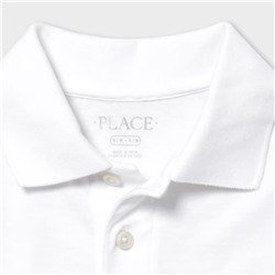 Boys Uniform Soft Jersey Polo 3-Pack - white