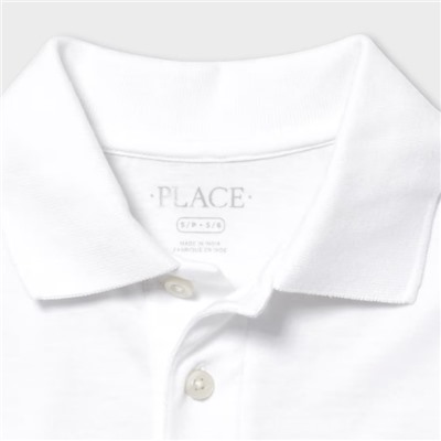 Boys Uniform Soft Jersey Polo 3-Pack - white