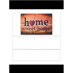 Fußmatte Home Sweet Home in Bunt - (L)60 x (B)40 cm