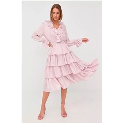 Vestido avolantado Rosa
