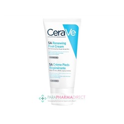 Cerave SA Crème Pieds Régénérante - Pieds Très Secs, Abimés, Rugueux, Fendillés 88 ml