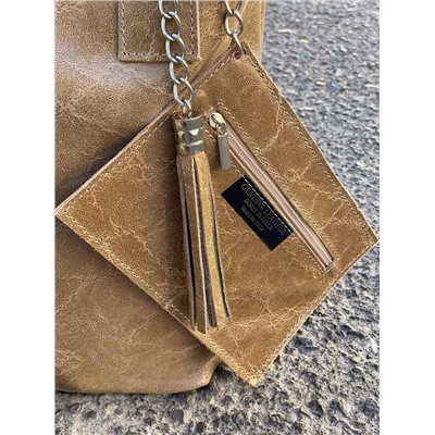 PELLE - Shopper napa taupe