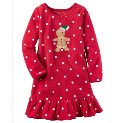 Fleece Christmas Sleep Gown