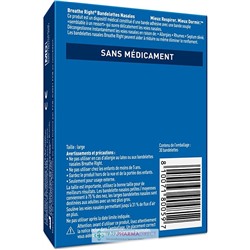 Breathe Right Bandelettes Nasales Original 30 Bandelettes