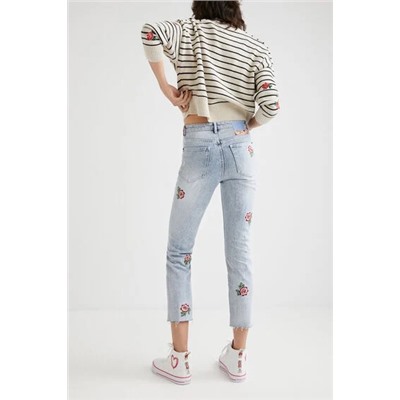 Vaquero Straight cropped floral