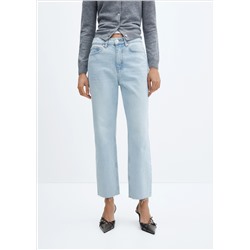 Jeans rectos tiro alto
