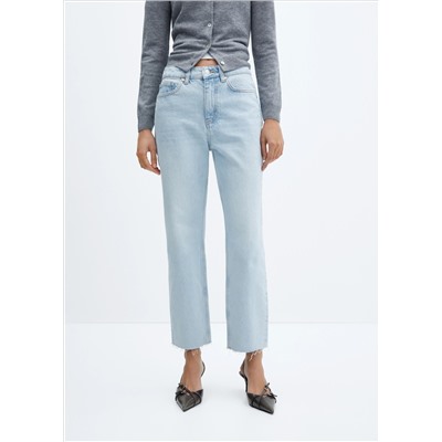 Jeans rectos tiro alto
