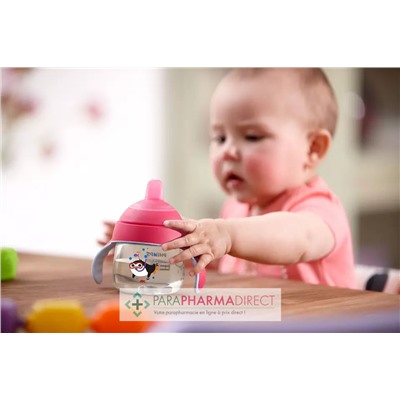Avent Tasse Anti Fuite Rose 6m+ 200ml