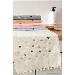 FAVORA Yoncagül Ponponlu 6lı Mutfak Havlusu 30x50 - Renkli F1684