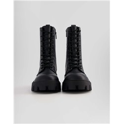 Men's track sole lace-up ankle boots