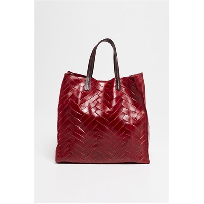 Bolso de piel Rosy Rojo