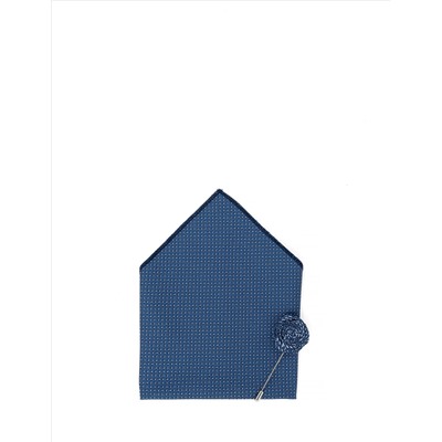 Lacivert 3'lü Kravat Mendil Set