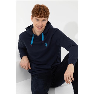 Erkek Lacivert Kapüşonlu Sweatshirt