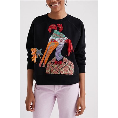 Sudadera pelícano bordado