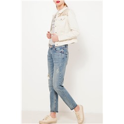 Chaqueta vaquera Crudo