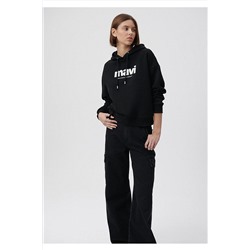 Mavi Logo Baskılı Siyah Sweatshirt 168334-900