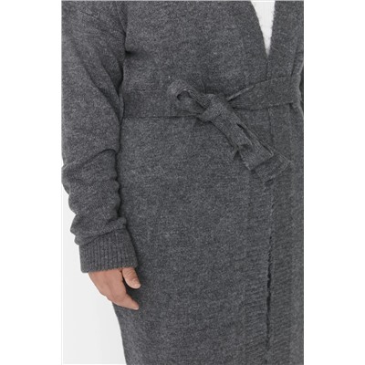 Antrasit Oversize/Bol Kesim Triko Hırka TBBAW23AV00017