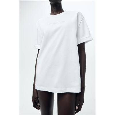 MINIMALIST SLOGAN T-SHIRT