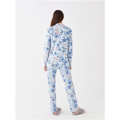 LC Waikiki Gömlek Yaka Çiçekli Uzun Kollu Kadın Pijama Takımı, LCW DREAM                                            
                                            Gömlek Yaka Çiçekli Uzun Kollu Kadın Pijama Takımı