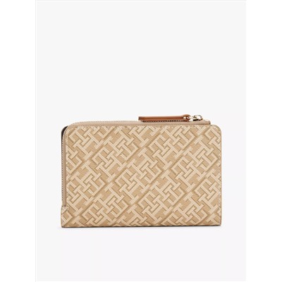 Monogram Snap-Closure Bifold Wallet