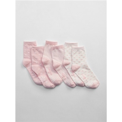 Print Crew Socks (3-Pack)