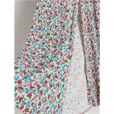 Viskose Kleid mit Muster