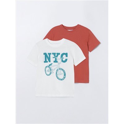 PACK OF 2 PRINTED T-SHIRTS