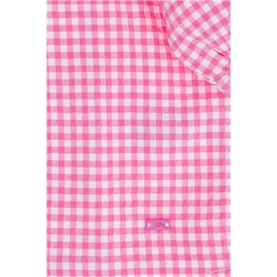 Kız Çocuk Pembe Kısa Kollu Gömlek