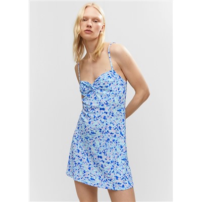 Vestido estampado corto