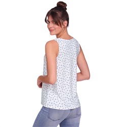 Damen Top mit Makramee-Spitze