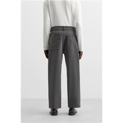 PANTALÓN CINTURÓN PLIEGUES