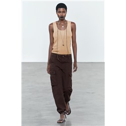 SLEEVELESS RIBBED TOP