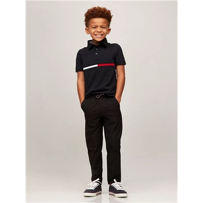 Tommy Hilfiger Kids' Short-Sleeve Flag Stripe Polo